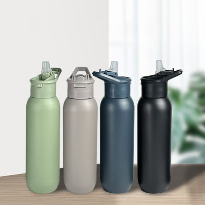 Outdoor Sport Isolierte Flasche 32oz Edelstahl Vakuumflasche mit Plastikdeckel