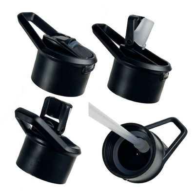 Sicherheit 32 oz / 1000 ml Doppelwand Vakuum Isolierte Edelstahl Wasserflasche mit Strohdeckel