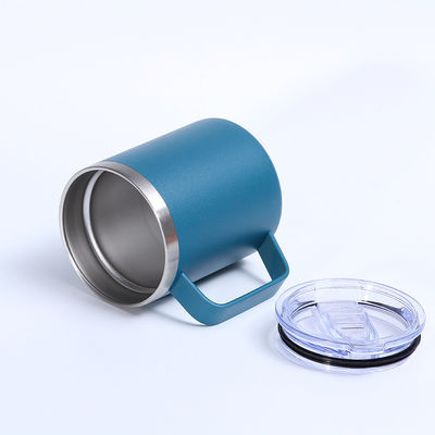 12oz / 14oz Edelstahl-Taschenbecher Doppelschichten Vakuum-Pulver-Beschichtete Tasse angepasste Farbe