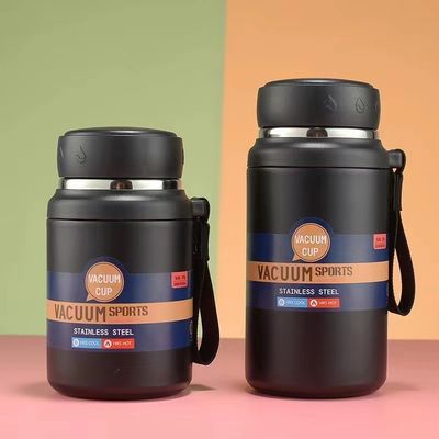 Vakuumisolierte Edelstahl-Wasserflasche 750 ml Wärmeflasche für Leistung