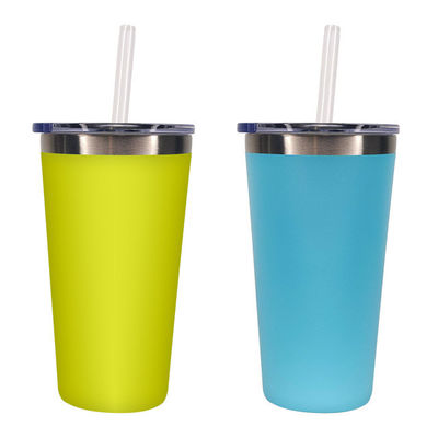 Wärmedämmung 500ml 16oz Edelstahl Reisemug Metall Tumbler Flasche für alle