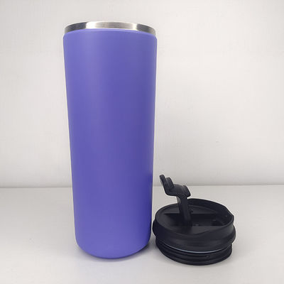 Campingveranstaltung Custom Logo Edelstahl Wasserflasche mit Stroh und Plastikdeckel