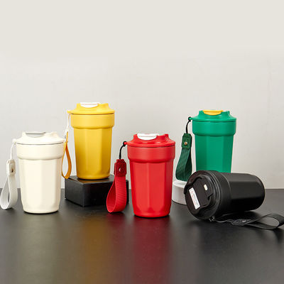 Vakuumisolierte 304 Edelstahl Kaffeetasse 420 ml achteckig Diamantform mit Handgriff