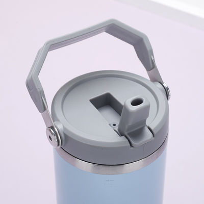 Benutzerdefiniertes Farblogo 20Oz 30Oz Doppelwand Sublimation Isolierte tragbare Tumbler Reisewagen Kaffeebecher mit Griff