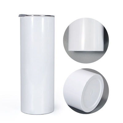 20oz 30oz Straight Skinny Sublimation Tumbler mit Schraube auf Deckel und Strohbecher fürs Campen