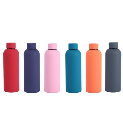 750 ml Doppelwand-Flasche mit kleinem Mund aus Edelstahl, Sportflasche für heißes Wasser ohne BPA