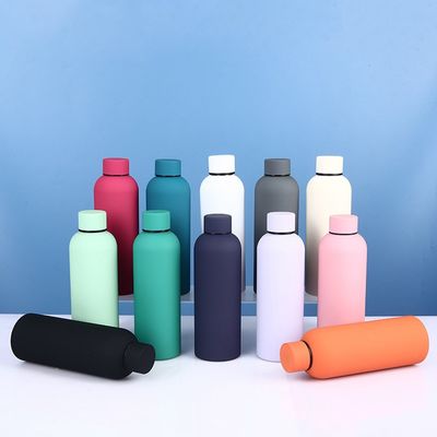 750 ml Doppelwand-Flasche mit kleinem Mund aus Edelstahl, Sportflasche für heißes Wasser ohne BPA