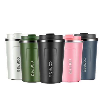 LID 12/17oz Doppelwand 18/8 Thermos Kaffee Vakuum Isolierte Reise Edelstahl Kaffeetasse