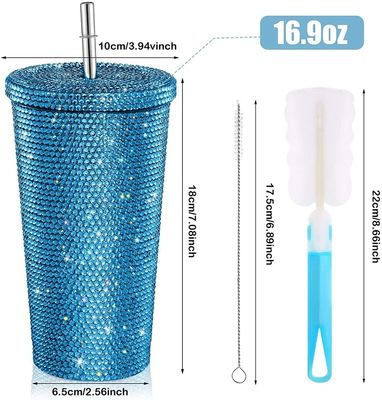 500 ml aus Edelstahl Vakuum isolierte Kaffeeschale mit Deckel Stroh und Stroh