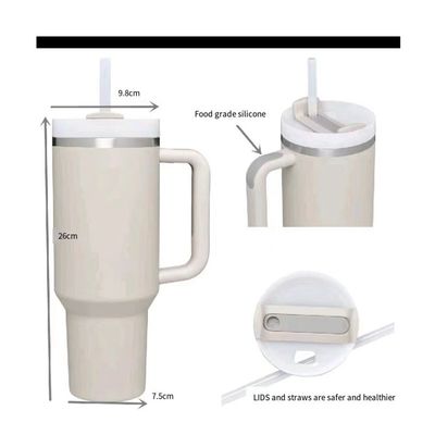 Custom Logo 40 Oz Doppelwand-Edelstahl-Reise-Tumbler-Griff für einfache Reise