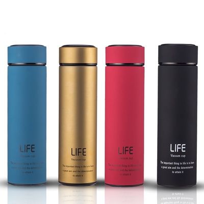 Edelstahl 304 Doppelwand 500 ml Vakuumflaschen für Tee mit individueller Logo-Gravur