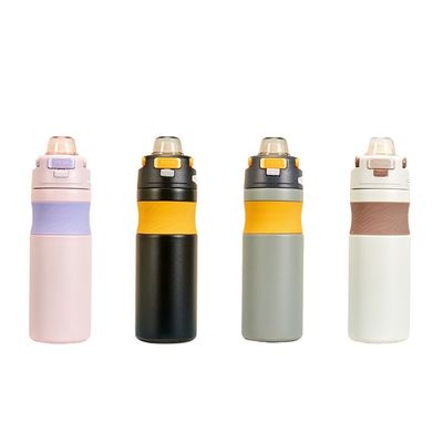 Alle anwendbaren Personen Gerade Tasse 580ML Fitnessstudio Vakuum Isoliertermosen mit Stroh