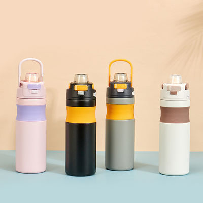 Alle anwendbaren Personen Gerade Tasse 580ML Fitnessstudio Vakuum Isoliertermosen mit Stroh