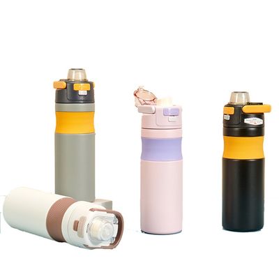 580 ml Sportflasche aus Edelstahl mit Stroh ideal für alle Outdoor-Abenteuer