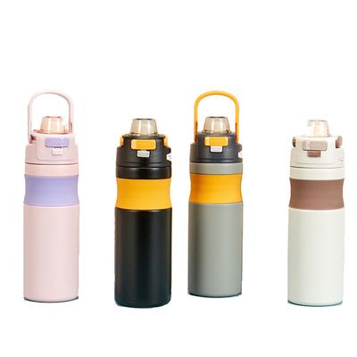 580 ml Sportflasche aus Edelstahl mit Stroh ideal für alle Outdoor-Abenteuer