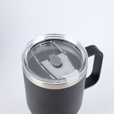 Amerikanischer Stil Edelstahl Doppelwand-Tumbler 10oz Kaffeetasse mit Griff und Deckel