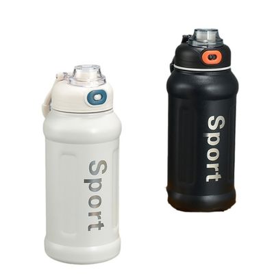 Outdoor-Reisen 850ML Edelstahl-Isolierbecher mit Stroh und großer Kapazität