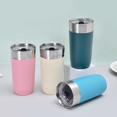 500 ml Kapazität Portable Edelstahl Kaffeetasse für personalisierten Kaffee unterwegs