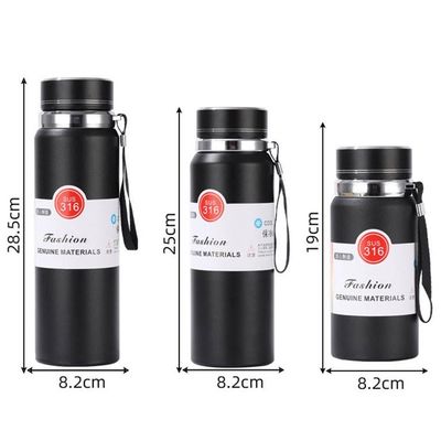 Isolierte Wasserflasche 600ml/800ml/1000ml LED-Temperaturanzeige