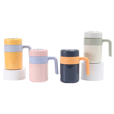 Doppelwand-Thermosbecher aus Edelstahl mit Teefilter und 12-24 Stunden Wärmedämmung