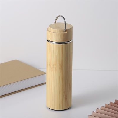 Bambusthermos Vakuum Isolierte Edelstahl Bambus Thermal Kaffee Tee Wasserflasche