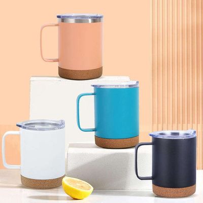 Probe zur Verfügung gestellt 12oz Edelstahl Sublimation Bier Kaffeetumbler mit Korkboden