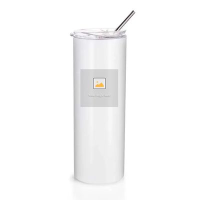 Weihnachten 20oz Skinny Bier Tumbler Isolierter Edelstahl Tumbler Tassen mit Stroh