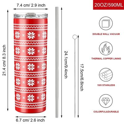 20oz Sublimation Tumblers Gelegenheitsgeschenke Custom Logo Großhandel Weihnachtskaffeebecher