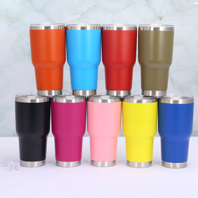 30oz Edelstahl-Reise-Tumbler mit Strohhalmen und Deckeln Vakuum-Rechte Tasse für Sie