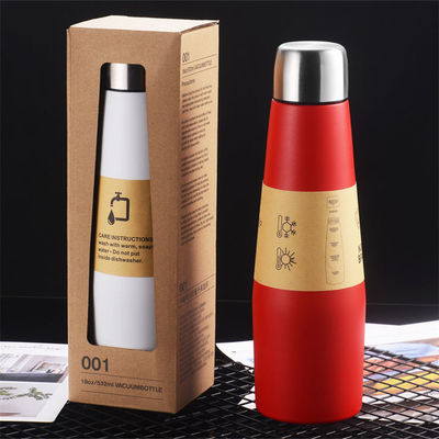 18 OZ Edelstahl Cola geformte Wasserflasche Thermalflasche Sport Design Stil