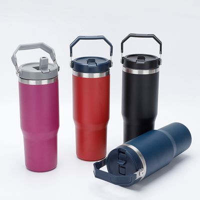 Edelstahl Flip Stroh Tumbler 30oz Kapazität BPA-frei Matte Farbe beliebte Wahl