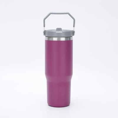 Edelstahl Flip Stroh Tumbler 30oz Kapazität BPA-frei Matte Farbe beliebte Wahl