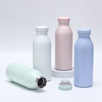 Wasserflasche aus Edelstahl mit weichen Gummifarben 350 ml/600 ml Doppelwand Isoliert